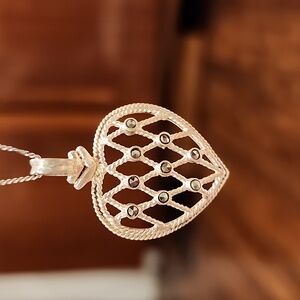 Sterling Silver Marcasite Heart pendant - Chain Sold Separately